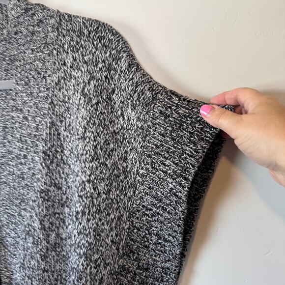 Ulla Popken Womens Sz 20-26 Cardigan Sweater Gray Short Sleeve Oversized Cozy - Picture 3 of 9